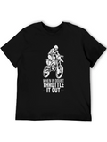 Throttle It Out T-Shirt - Motocross Design
