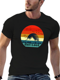 Get Lost Retro Mountain Graphic T-Shirt