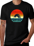 Get Lost Retro Mountain Graphic T-Shirt