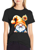 Sunflower Gnome Graphic T-Shirt