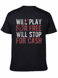 Will Play for Free Banjo T-Shirt