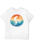 Mountain Bike Silhouette Graphic Tee