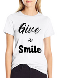 Give a Smile Black T-Shirt