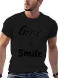 Give a Smile Black T-Shirt