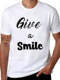 Give a Smile Black T-Shirt