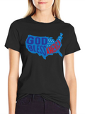 God Bless America USA Patriotic Graphic Tee