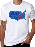 God Bless America USA Patriotic Graphic Tee