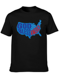 God Bless America USA Patriotic Graphic Tee