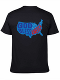 God Bless America USA Patriotic Graphic Tee