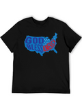 God Bless America USA Patriotic Graphic Tee