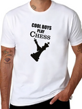 Cool Boys Play Chess Graphic T-Shirt