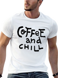 Coffee and Chill Black Graphic Tee