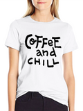Coffee and Chill Black Graphic Tee