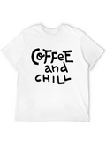 Coffee and Chill Black Graphic Tee