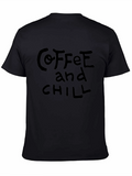 Coffee and Chill Black Graphic Tee