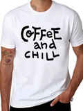 Coffee and Chill Black Graphic Tee
