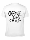 Coffee and Chill Black Graphic Tee