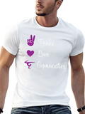 Peace Love Gymnastics Graphic Tee