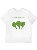 I Love Spinach Funny Graphic T-Shirt