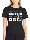 Guitar & Dog Lover T-Shirt