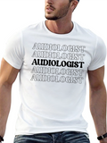 Audiologist Text Pattern T-Shirt