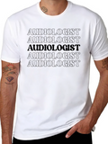 Audiologist Text Pattern T-Shirt