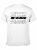 Audiologist Text Pattern T-Shirt
