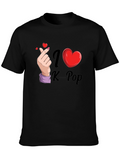 I Heart K-Pop Black T-Shirt