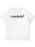 Wonderful Script Black T-Shirt