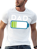 Dad Low Battery T-Shirt - Fathers Day Gift