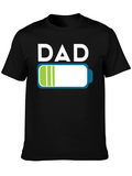 Dad Low Battery T-Shirt - Fathers Day Gift