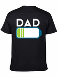 Dad Low Battery T-Shirt - Fathers Day Gift