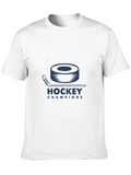 Hockey Champions Black Graphic T-Shirt