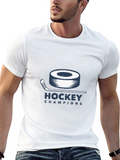 Hockey Champions Black Graphic T-Shirt