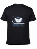 Hockey Champions Black Graphic T-Shirt