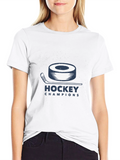 Hockey Champions Black Graphic T-Shirt