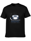 Hockey Champions Black Graphic T-Shirt