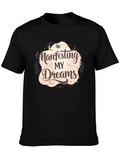 Manifesting My Dreams Black Graphic Tee