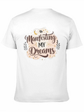 Manifesting My Dreams Black Graphic Tee