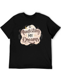 Manifesting My Dreams Black Graphic Tee