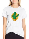 Fueled By Cactus Tee - Unique Graphic T-Shirt