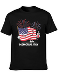 Memorial Day Flag Graphic T-Shirt