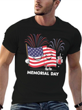 Memorial Day Flag Graphic T-Shirt