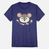 Magical sweet mouse with delicate green in spring