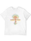Meditation Balancing Life Black T-Shirt