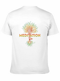Meditation Balancing Life Black T-Shirt