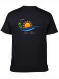 Sunrise Graphic Tee - Black Cotton T-Shirt