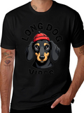 Long Dog Vibes T-Shirt Dachshund Graphic Tee