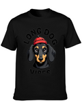Long Dog Vibes T-Shirt Dachshund Graphic Tee