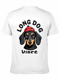 Long Dog Vibes T-Shirt Dachshund Graphic Tee